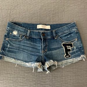 Abercrombie & Fitch short shorts.  Size 6